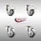 Service Caster 3 Inch 316SS Thermoplastic Rubber Swivel Top Plate Caster Lock Brakes SCC, 2PK SCC-SS316TTL20S314-TPRB-2-S-2 - alternate 6
